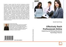 Copertina di Effectively Teach Professionals Online