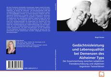 Couverture de Gedächtnisleistung und Lebensqualität bei Demenzen des Alzheimer Typs