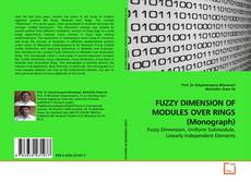 Couverture de FUZZY DIMENSION OF MODULES OVER RINGS (Monograph)