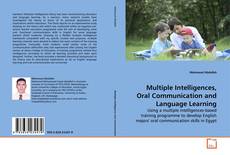 Capa do livro de Multiple Intelligences, Oral Communication and Language Learning 