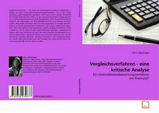 Couverture de Vergleichsverfahren - eine kritische Analyse