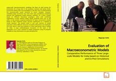 Copertina di Evaluation of Macroeconometric Models