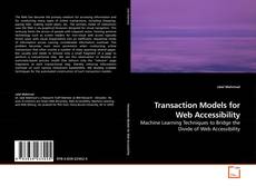 Capa do livro de Transaction Models for Web Accessibility 