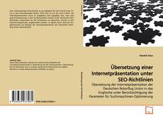 Couverture de Übersetzung einer Internetpräsentation unter SEO-Richtlinien