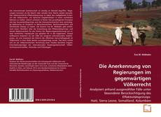 Copertina di Die Anerkennung von Regierungen im gegenwärtigen Völkerrecht
