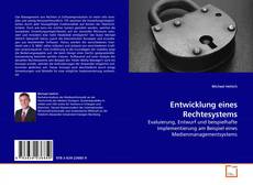 Capa do livro de Entwicklung eines Rechtesystems 
