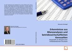 Capa do livro de Erkenntnisse aus Bilanzanalysen und betriebswirtschaftlichen Kennzahlen 