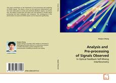 Analysis and  Pre-processing of Signals Observed的封面