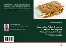 Copertina di Income Tax Administration in Ikenne LGA, Nigeria