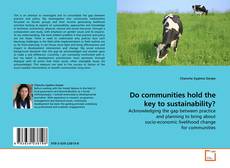 Do communities hold the key to sustainability? kitap kapağı