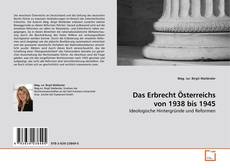 Bookcover of Das Erbrecht Österreichs von 1938 bis 1945