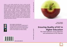 Buchcover von Ensuring Quality of ELT in Higher Education