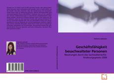 Couverture de Geschäftsfähigkeit besachwalteter Personen