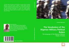 Buchcover von The Vocabulary of the Nigerian Military Political Rulers