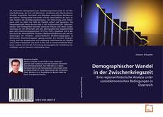 Couverture de Demographischer Wandel in der Zwischenkriegszeit
