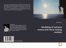 Couverture de Modeling of extreme events and stress testing analysis