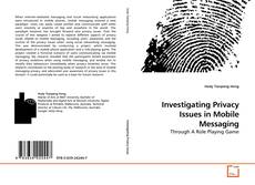 Buchcover von ﻿Investigating Privacy Issues in Mobile Messaging