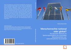 Couverture de Menschenrechte national oder global?