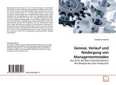 Couverture de Genese, Verlauf und Niedergang von Managementmoden
