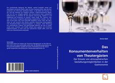 Copertina di Das Konsumentenverhalten von Theatergästen