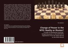 Buchcover von Change of Power in the WTO: Reality or Illusion?