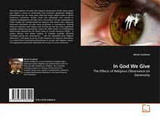 Buchcover von In God We Give