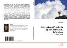 Buchcover von International Students Speak About U.S. Education