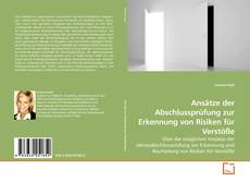Copertina di Ansätze der Abschlussprüfung zur Erkennung von Risiken für Verstöße