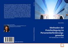 Обложка Methoden der Preisfestlegung im Personenbeförderungs-gewerbe