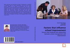 Buchcover von Factors that influence school improvement