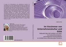 Обложка Im Vorzimmer von Unternehmenskultur und Ethik