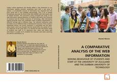 Buchcover von A COMPARATIVE ANALYSIS OF THE WEB INFORMATION