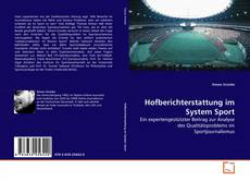 Hofberichterstattung im System Sport kitap kapağı