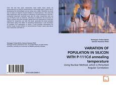 Couverture de VARIATION OF POPULATION IN SILICON WITH P-111Cd annealing temperature