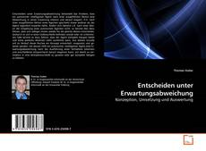 Copertina di Entscheiden unter Erwartungsabweichung