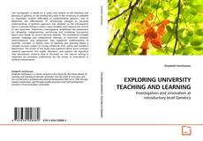 Couverture de EXPLORING UNIVERSITY TEACHING AND LEARNING