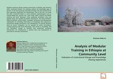Capa do livro de Analysis of  Modular Training in Ethiopia at Community Level 