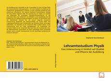 Couverture de Lehramtsstudium Physik