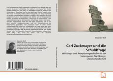 Capa do livro de Carl Zuckmayer und die Schuldfrage 