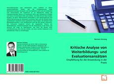 Buchcover von Kritische Analyse von Weiterbildungs- und Evaluationsansätzen