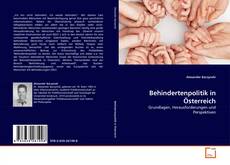 Capa do livro de Behindertenpolitik in Österreich 