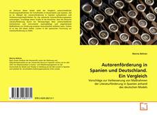 Couverture de Autorenförderung in Spanien und Deutschland. Ein Vergleich