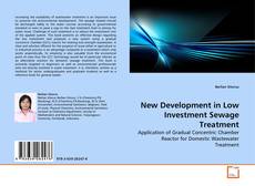Copertina di New Development in Low Investment Sewage Treatment