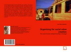 Couverture de Organising for social value creation