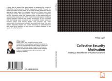 Capa do livro de Collective Security Motivation 