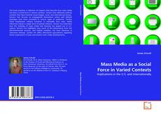 Copertina di Mass Media as a Social Force in Varied Contexts