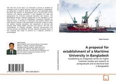 Обложка A proposal for establishment of a Maritime University in Bangladesh