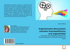 Portada del libro de Argentinisches Bewusstsein zwischen Kosmopolitismus und Argentinidad