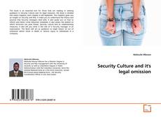 Portada del libro de Security Culture and it's legal omission