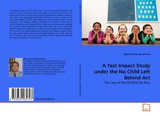Buchcover von A Test Impact Study under the No Child Left Behind Act